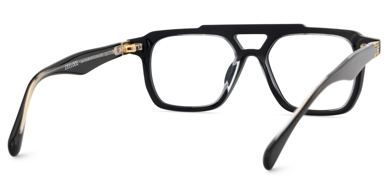 Mercurio Eyeglasses in Aviator Black Frame | ZEELOOL UK5
