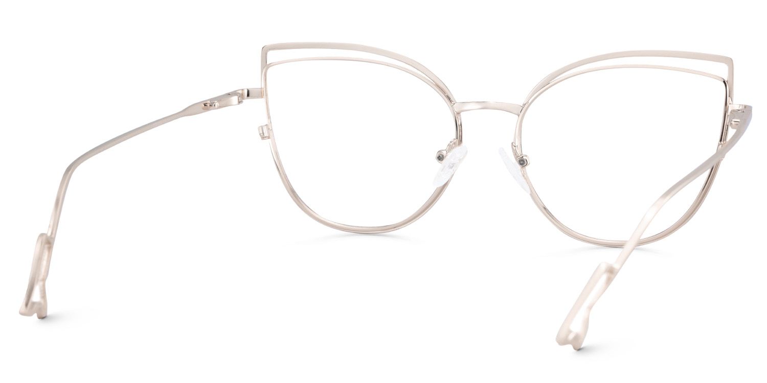 Spivey Cateye Metal Full Frame Eyeglasses | ZEELOOL UK4