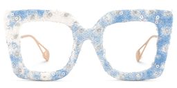 Latanya Square Cobalt Blue Glasses1