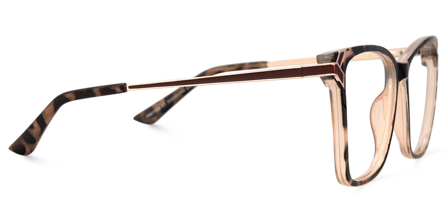 Tricee square Tortoise shell Eyeglass Frames For Women | Zeelool4