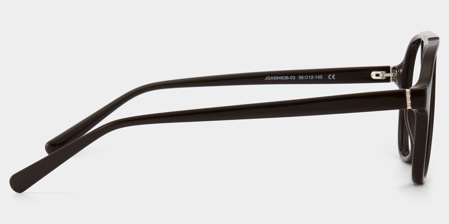 Drew Dark Brown Aviator Glasses for the Female | ZEELOOL3