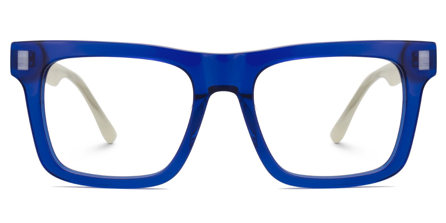 Square Blue Glasses For Men | ZEELOOL UK2
