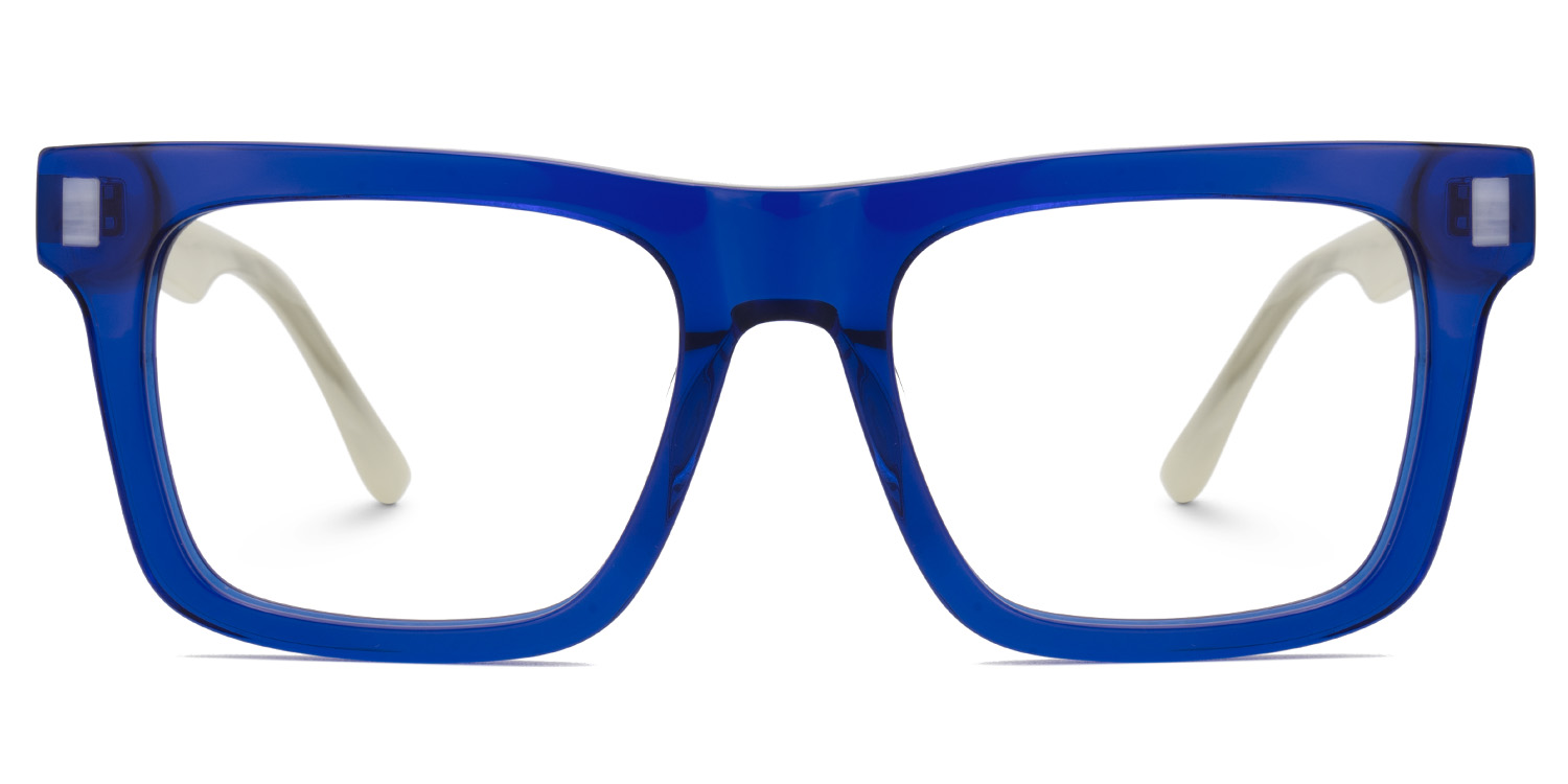 Matthews Square Blue Glasses2