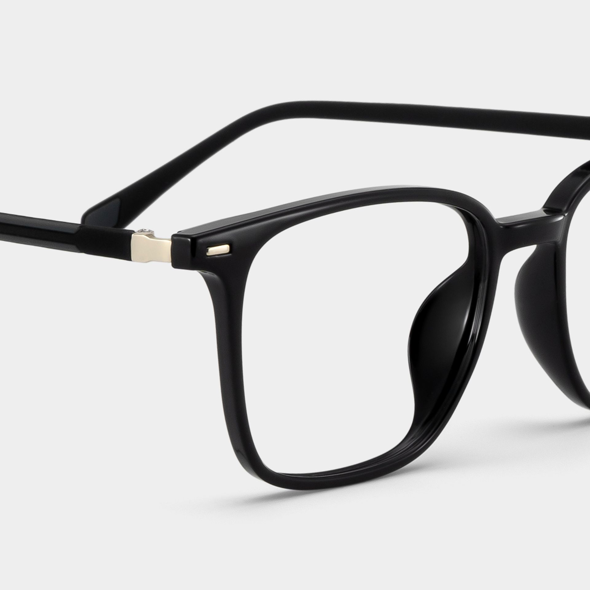 Charles Oversized Black Square Glasses Frames for Women and Men | ZEELOOL4