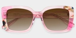 Palma Pink Square Sunglasses1