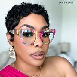 Nereyda Multicolor Cat eye Glasses10