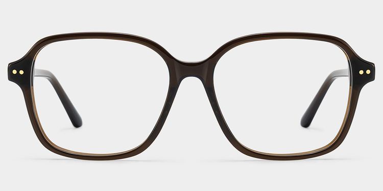 Clementine Brown Square Glasses