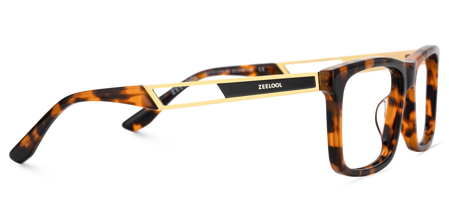 Thin Rectangle Blue Light Blocking Glasses in Business Style | ZEELOOL UK4