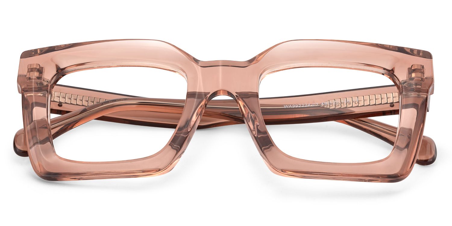 Lobo Square Beige Eyeglasses & Glasses Frames1