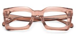 Lobo Beige Square Glasses1