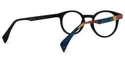 Street-Artist Blue-Red Round Glasses3