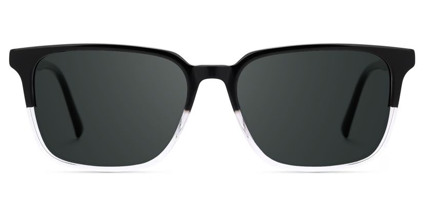 Barnhill Square Black-Clear Glasses