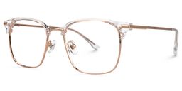 Aldridge Browline Clear Glasses1
