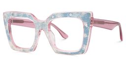 Cailey Square Pink Glasses3