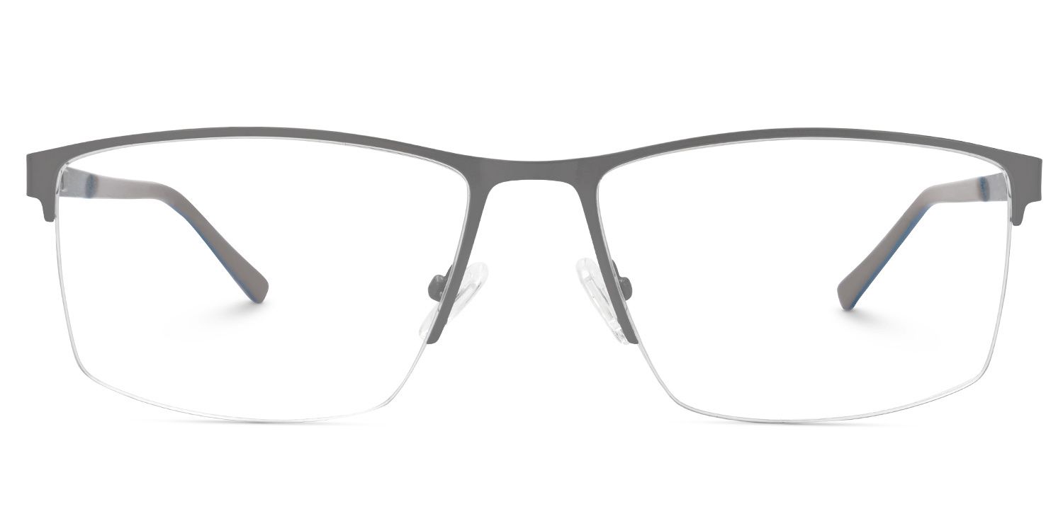 Graniela Eyeglasses in Rectangle Gray Frame | ZEELOOL UK0
