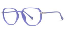 Maura Geometric Purple Glasses1