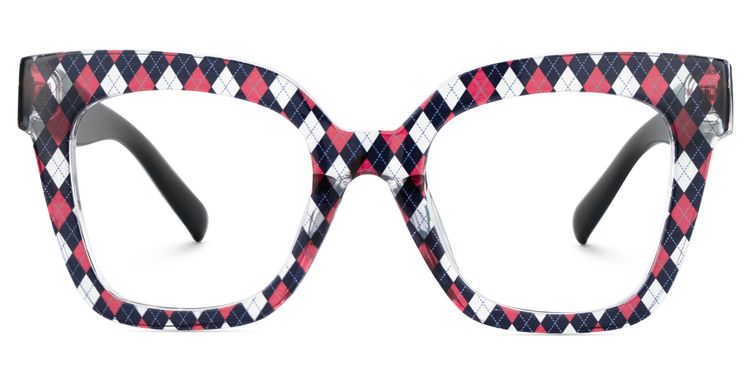 Malcolm Square Rhombus Pattern Glasses