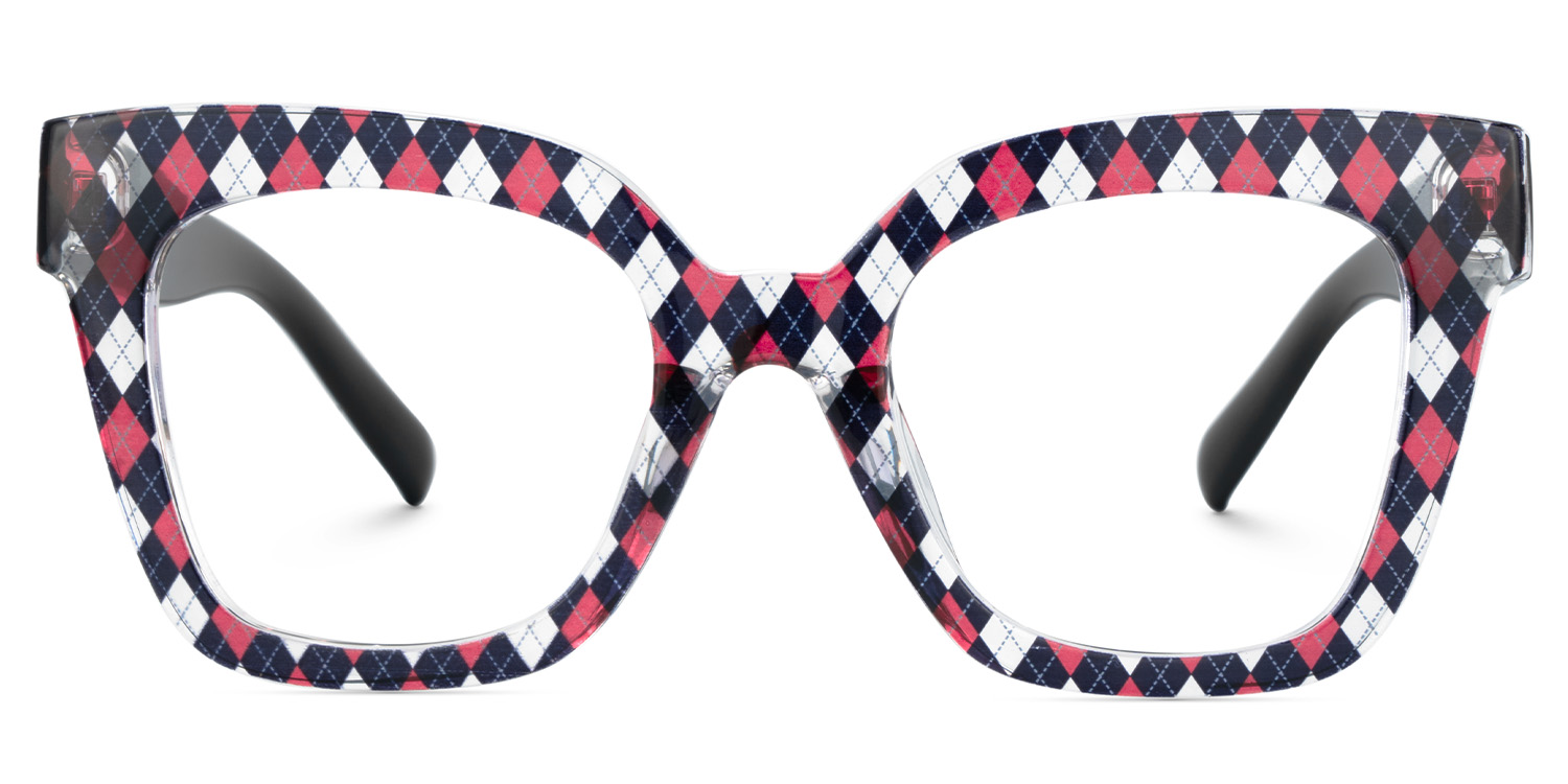 Malcolm Square Rhombus Pattern Glasses