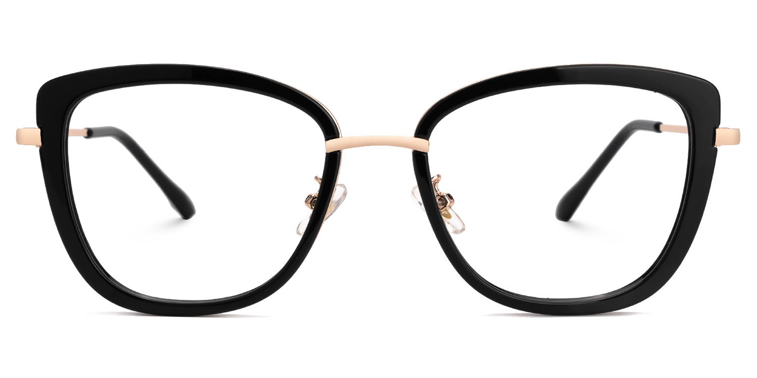 Black Kaye Cateye Frame Eyeglasses | ZEELOOL UK0