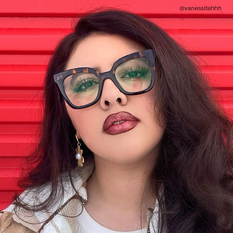 Meka Square Two-Tone Glasses | ZEELOOL UK8