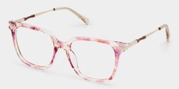 Jacqui Pink Tortoise Square Glasses3