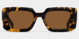 Eira Rectangle Tortoise Polarized Sunglasses0
