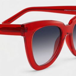Yaser Cateye Red Glasses4
