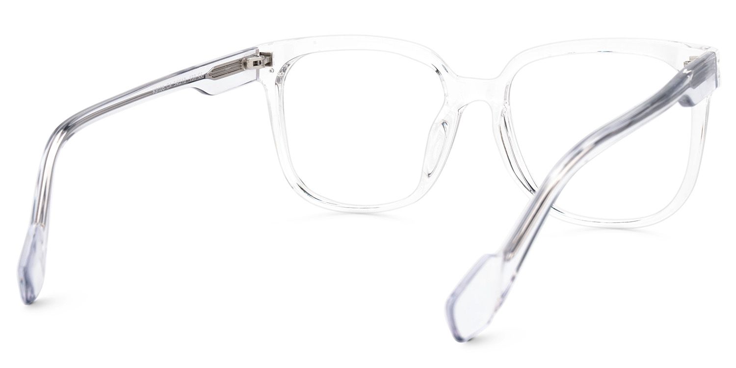 Mikel TR90 Square Clear Frame Glasses | ZEELOOL UK3