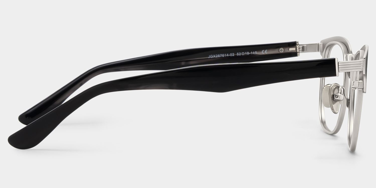 Penelope Silver Browline Glasses for Men | ZEELOOL4
