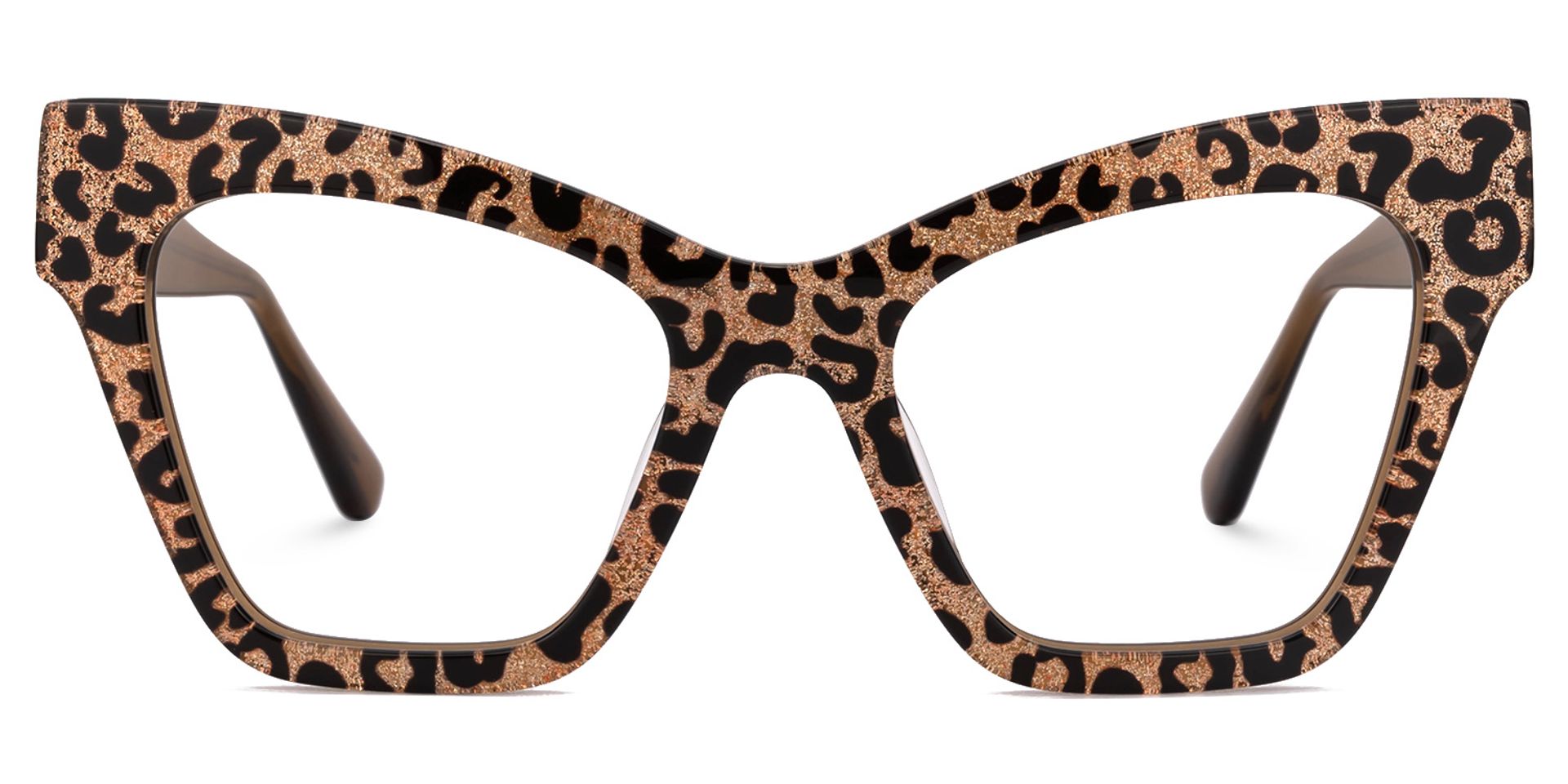 Designer Ansyah Cat Eye Leopard Print Frame Glasses0