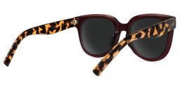 Harrell Square Dark-Red Sunglasses3