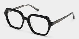 Devon Black Geometric Glasses2