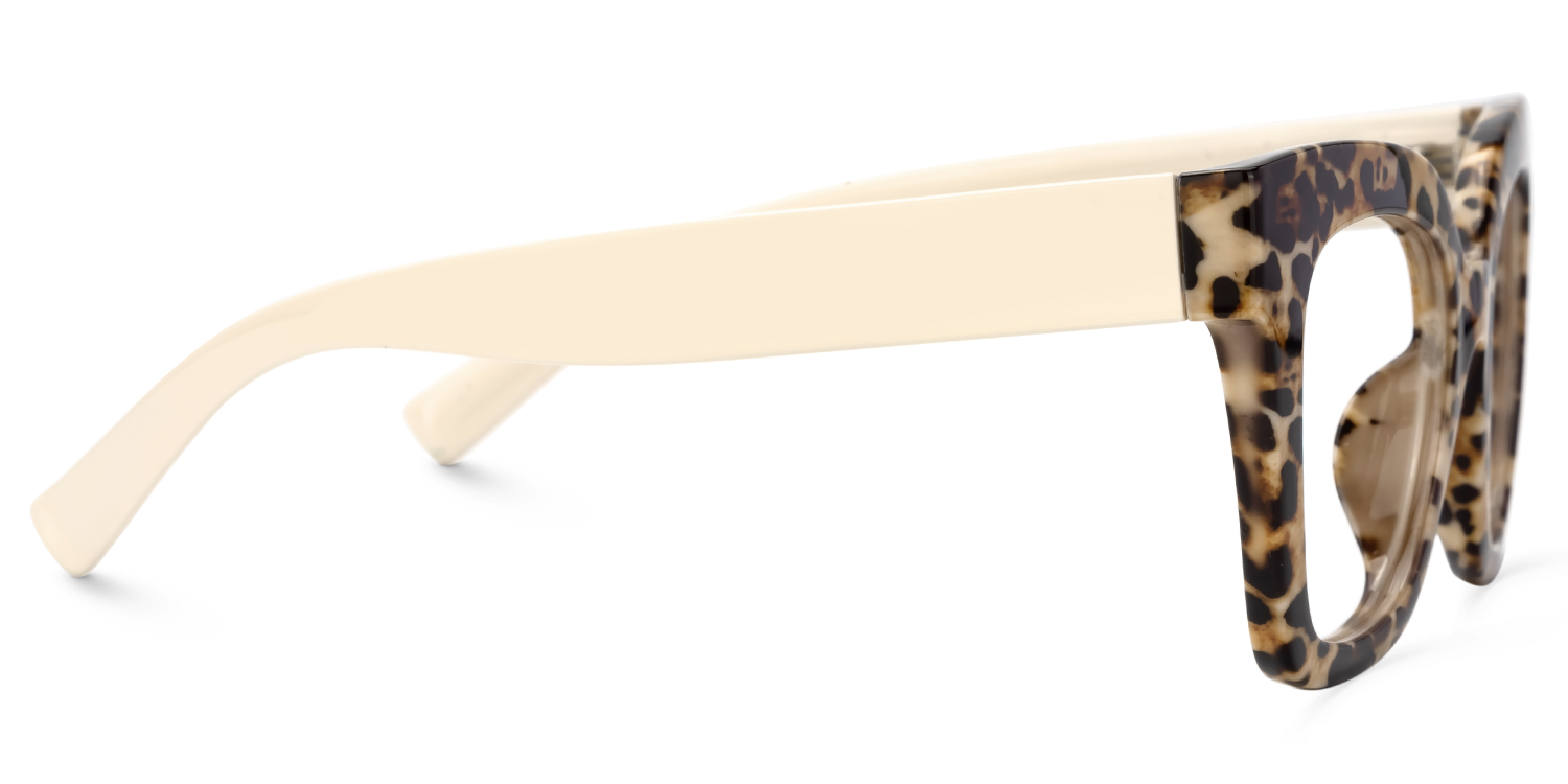 Malcolm Large Havana Glasses Frames With White Arms | ZEELOOL UK2