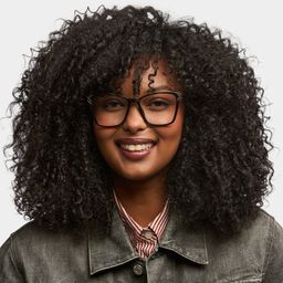 Tricee Square Black Glasses0