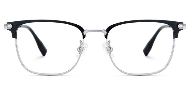 Barrett Browline Silver Glasses