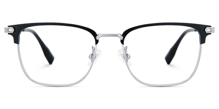 Barrett Browline Silver Glasses