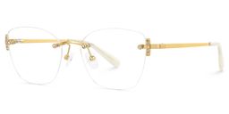 Jaxon Rectangle Gold Glasses2