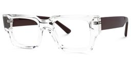 Garza Rectangle Clear Glasses1