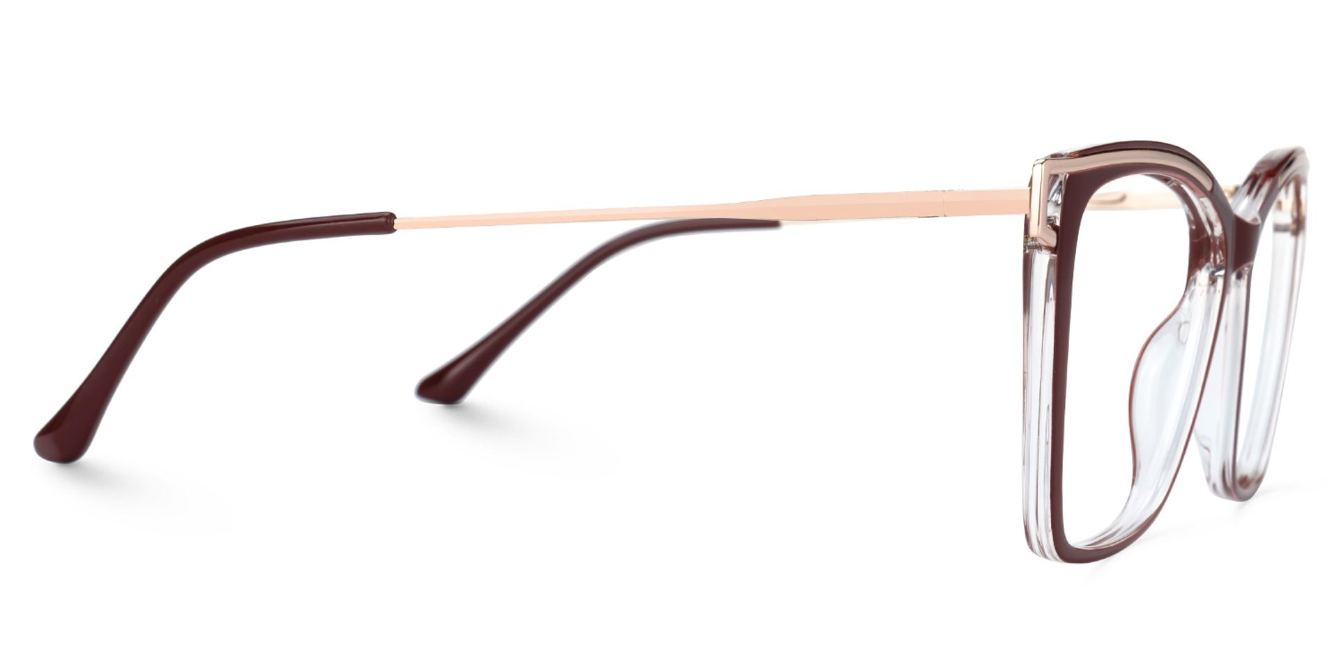 Krystle Square Red Eyeglasses and Clear Frames2