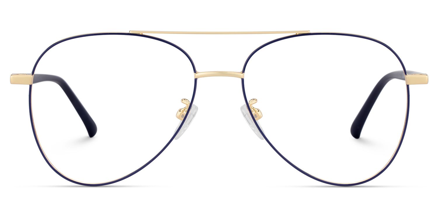 Paige Aviator Black-Gold Glasses | ZEELOOL UK2