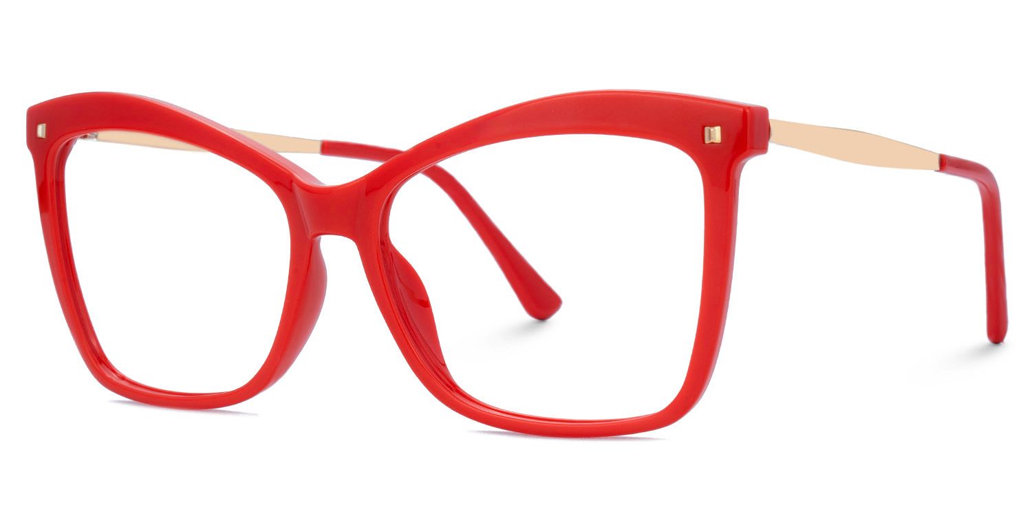 Isaebella Butterfly Red Eyeglasses and Thin Frames1