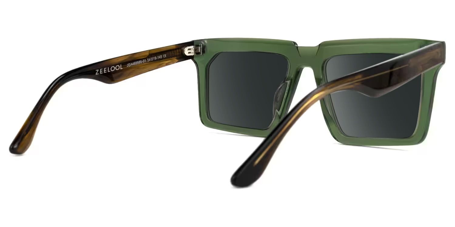 Moreland Rectangle Green Sunglasses Frames3