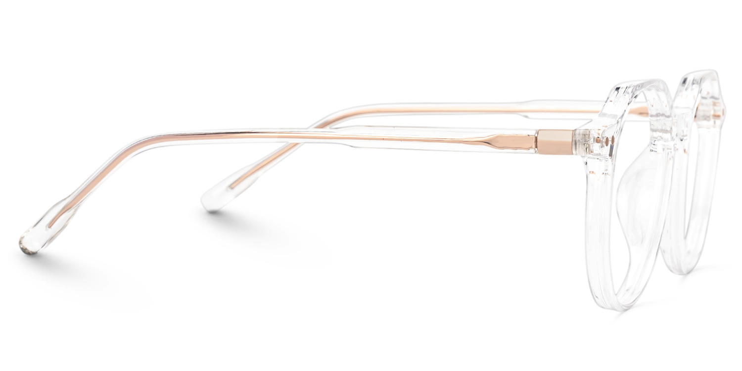 Round Tilly Crystal Color Frame Glasses | ZEELOOL UK2