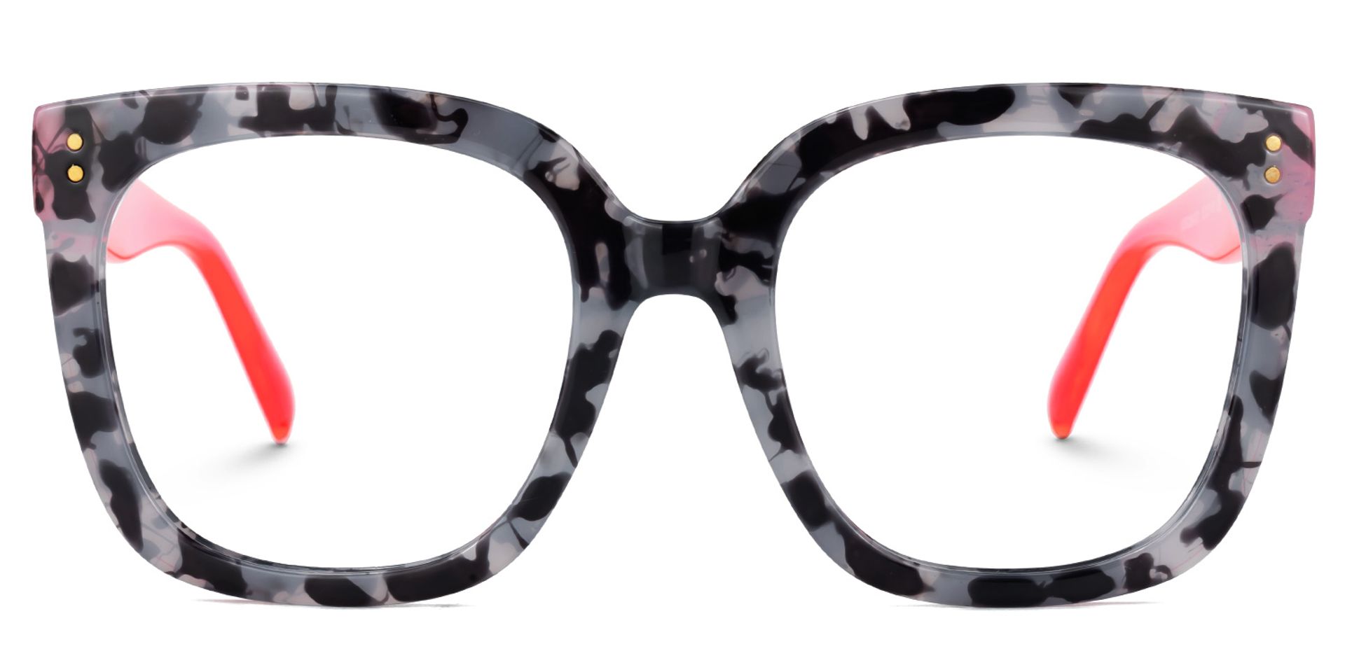 TR90 Ebony Eyeglasses, Ebony Square Glasses -Zeelool Glasses0