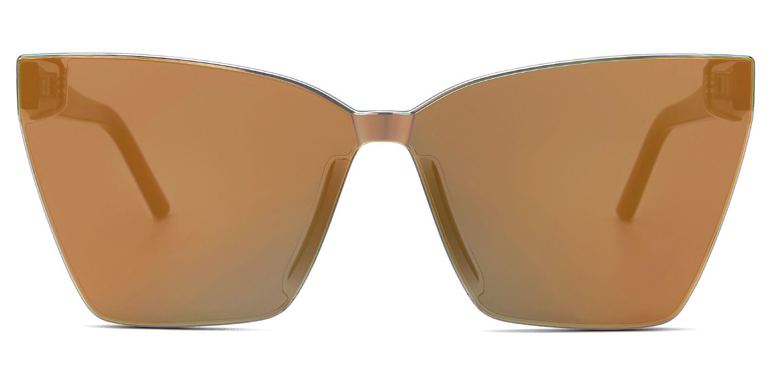Liliane Orange Frame Sunglasses with Square Style | ZEELOOL UK0