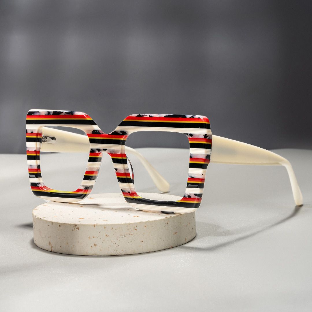Beitané Thick Square Frame Glasses | ZEELOOL UK0