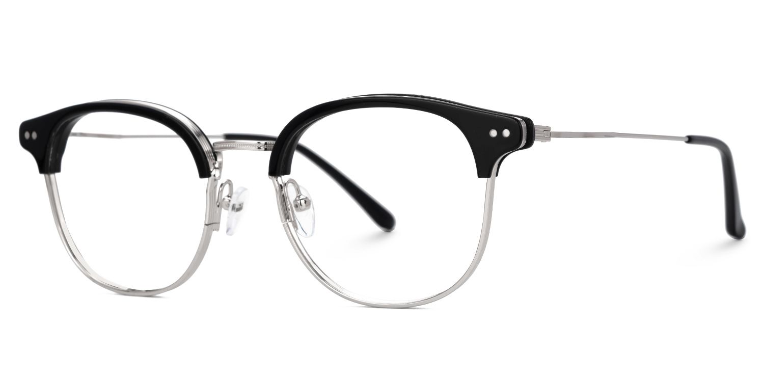 Marcelin Black Thin Frame Glasses for Men | ZEELOOL UK1