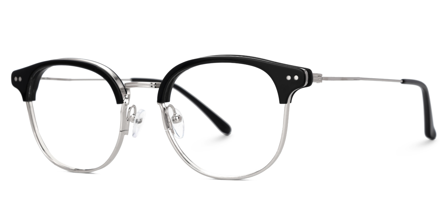 Marcelin Black Thin Frame Glasses for Men | ZEELOOL UK1