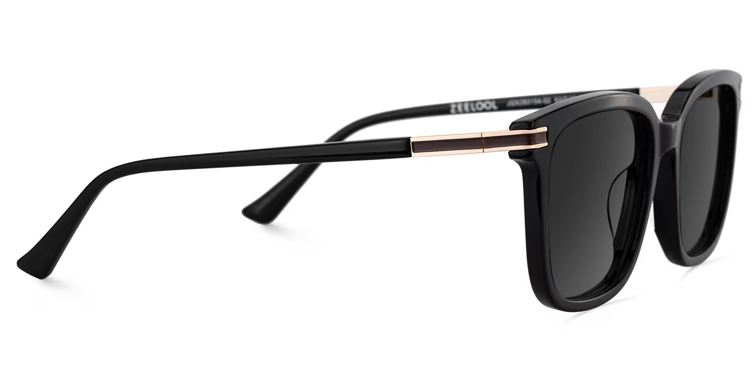Kenny Square Black Full Rim Sunglasses | ZEELOOL UK3
