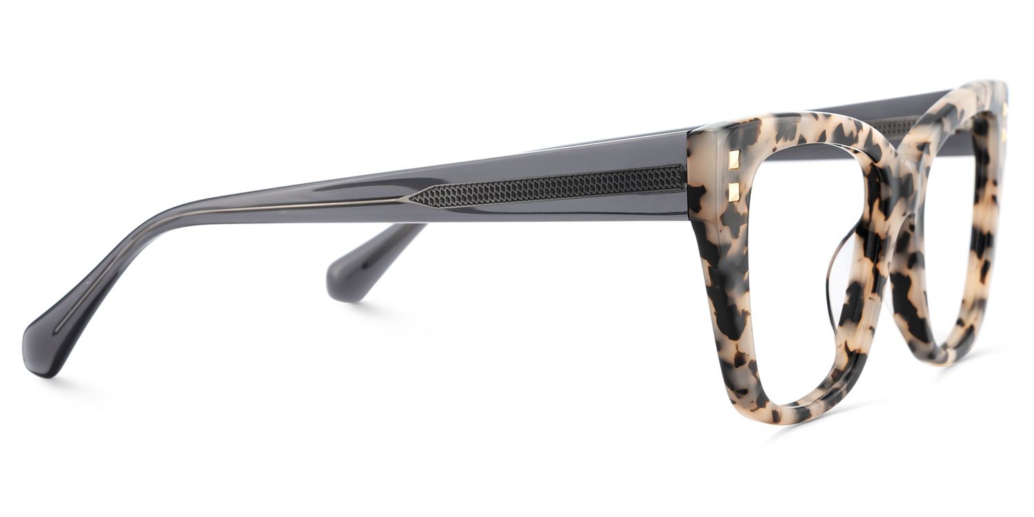 Tessia Tortoise Square Glasses Women's Glasses | ZEELOOL UK4